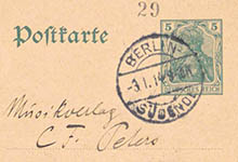 Schönberg to C. F. Peters, 3 January 1914 (Staatsarchiv Leipzig)