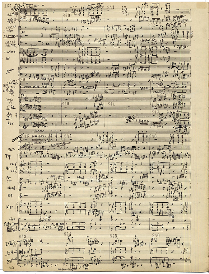 Moses and Aron, Manuscript