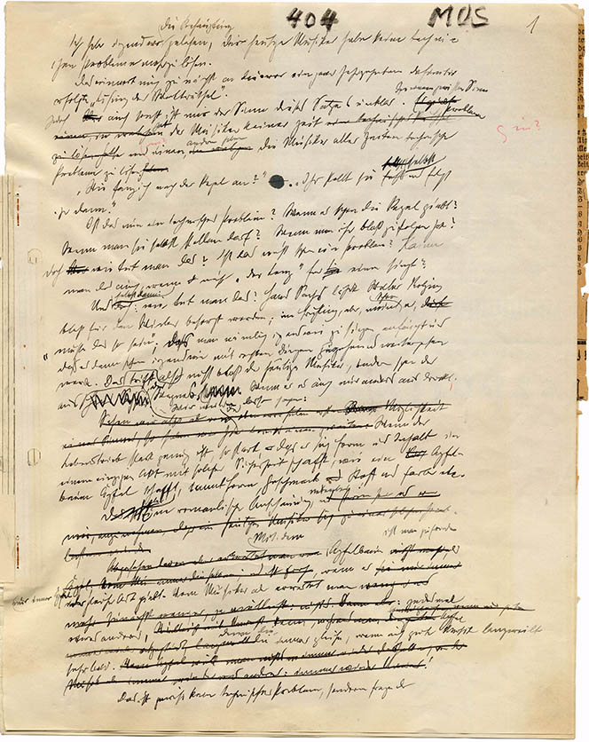 Arnold Schönberg: Technische Probleme und Gemeinschaftskunst, Manuscript T36.22 (1929)