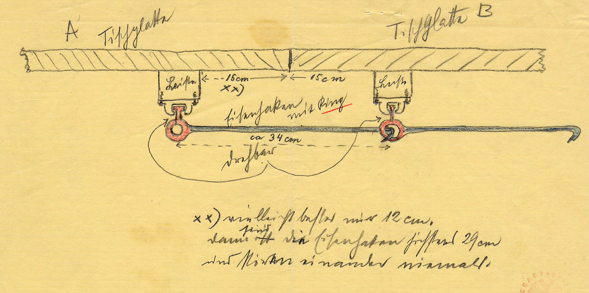 Arnold Schönberg: Tabletop, sketch (January 1927) © Arnold Schönberg Center, Wien