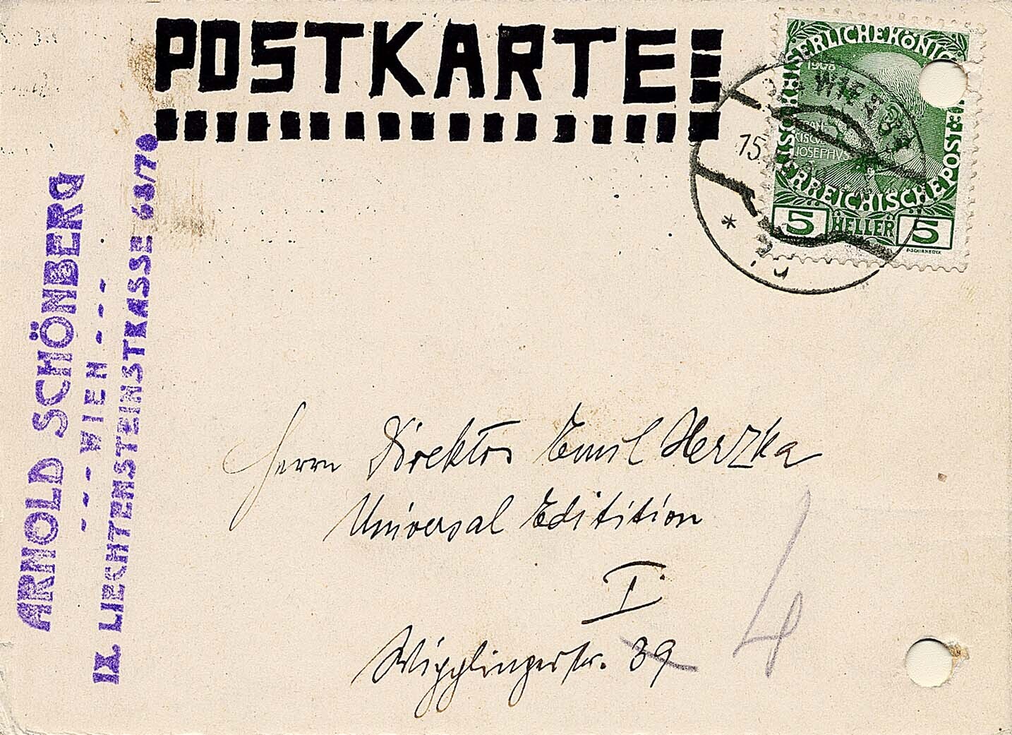 Digital Edition of Schönberg Letters