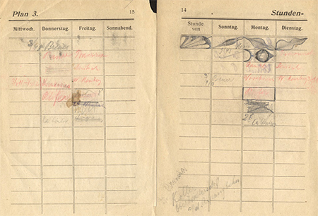 From the Archive – Schönberg’s Calendars 1918/1919