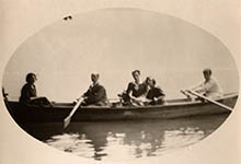 Arnold Schönberg at Lake Traunsee