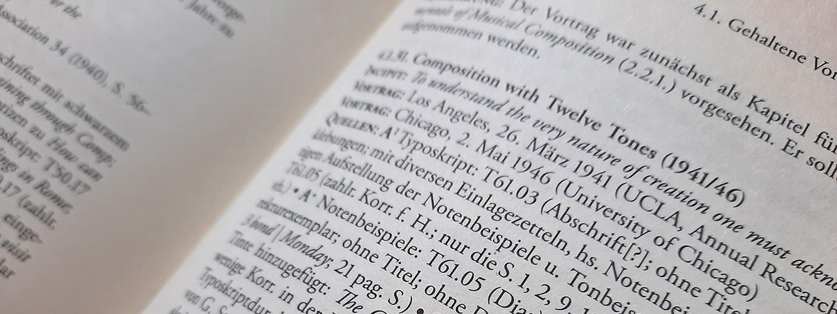 Kritische Gesamtausgabe der Schriften Arnold Schönbergs