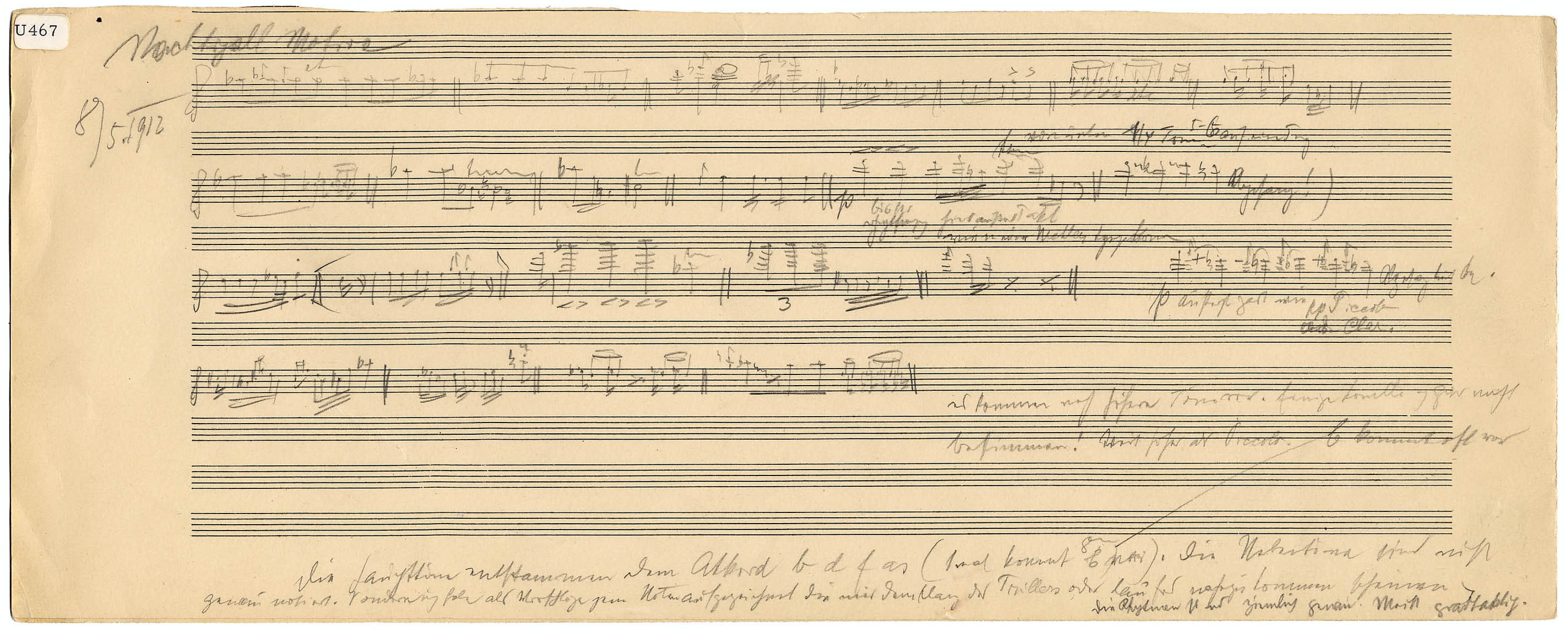 Object #79 / Schönberg transcribes the call of the nightingale