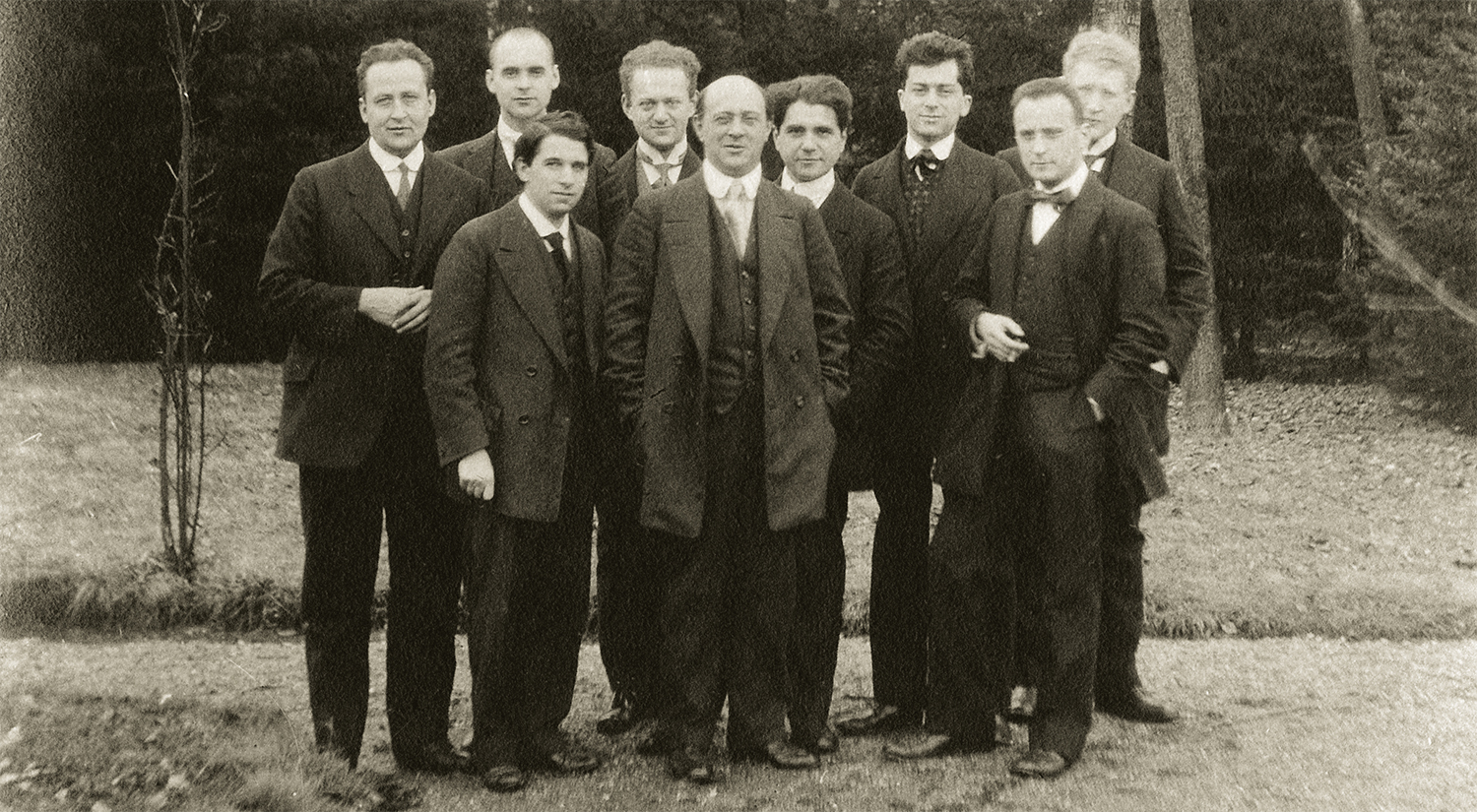 Königer Paul, Clark Edward, Stein Erwin, Steuermann Eduard, Schönberg Arnold, Jalowetz Heinrich, Webern Anton, Polnauer Josef, u. a., Gautzsch bei Leipzig, 1914