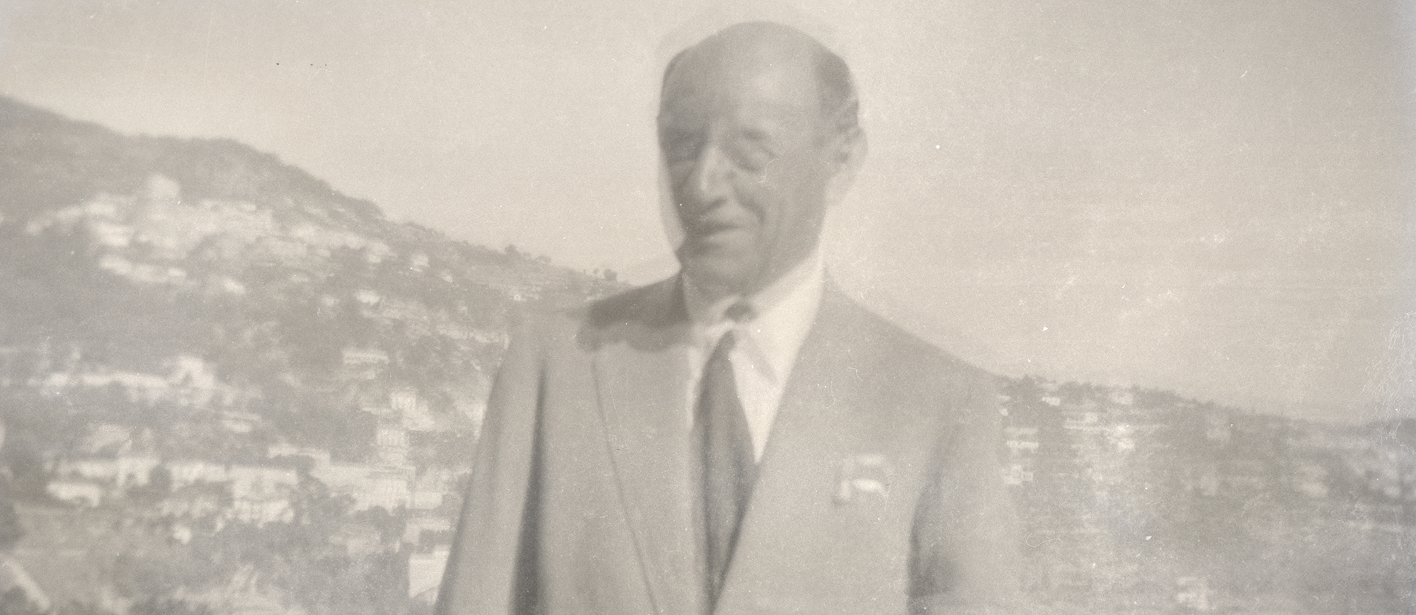 Arnold Schönberg (slightly blurred), Roquebrune, 1928 (Arnold Schönberg Center, Wien)