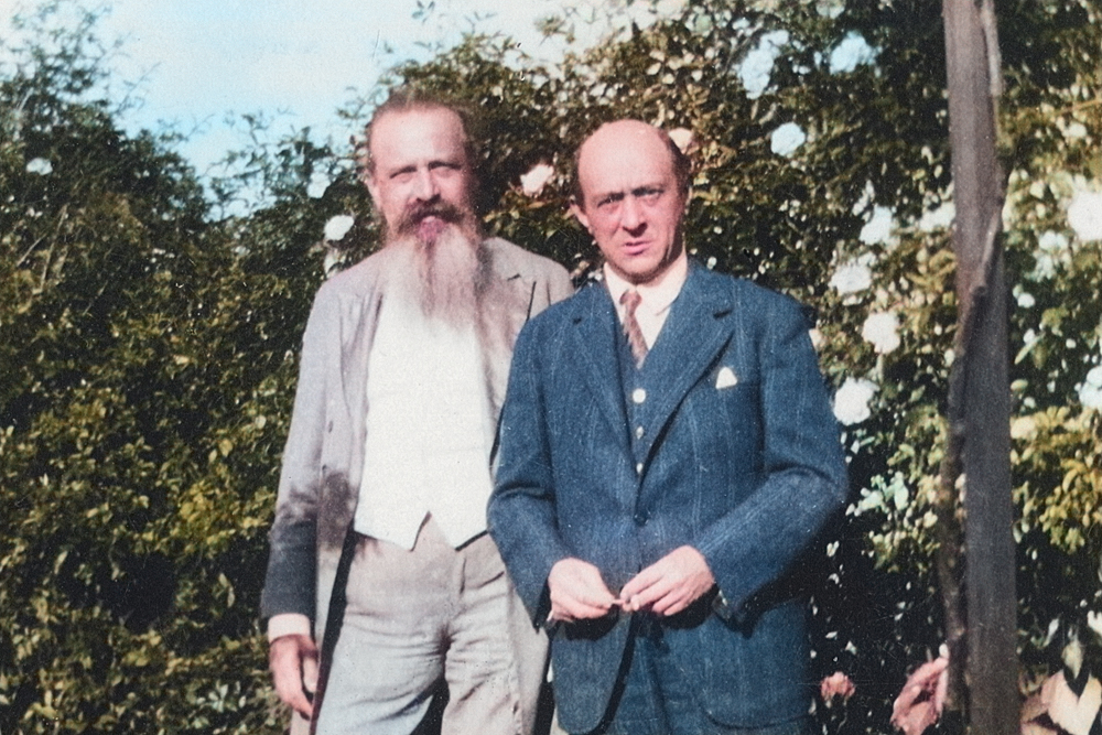 Verleger Emil Hertzka mit Arnold Schönberg, Juni 1925 | Arnold Schönberg Center, Wien