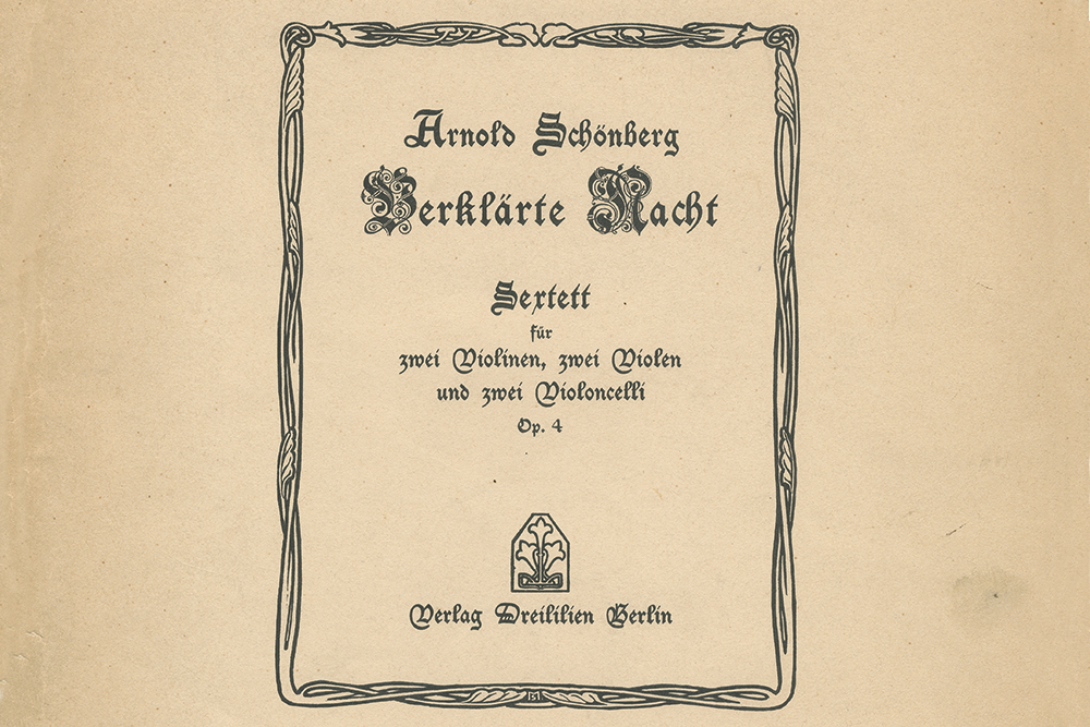 Arnold Schönberg: Verklärte Nacht op. 4; Verlag Dreililien, 1905 | Arnold Schönberg Center, Wien