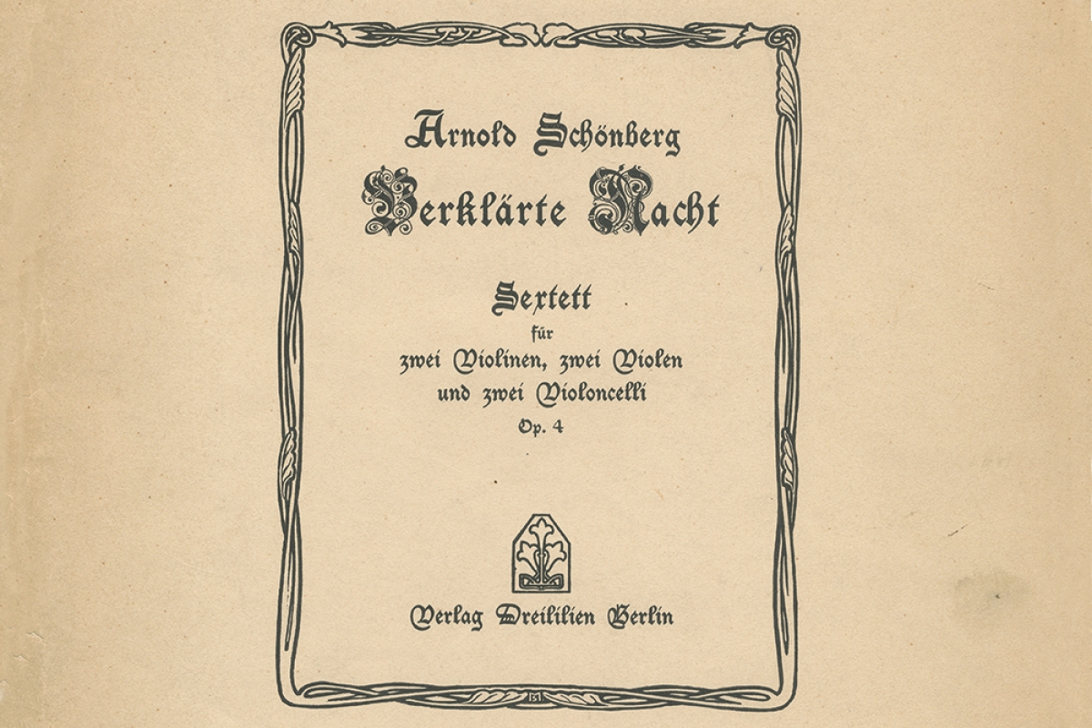 Arnold Schönberg: Verklärte Nacht op. 4; Verlag Dreililien, 1905 | Arnold Schönberg Center, Wien